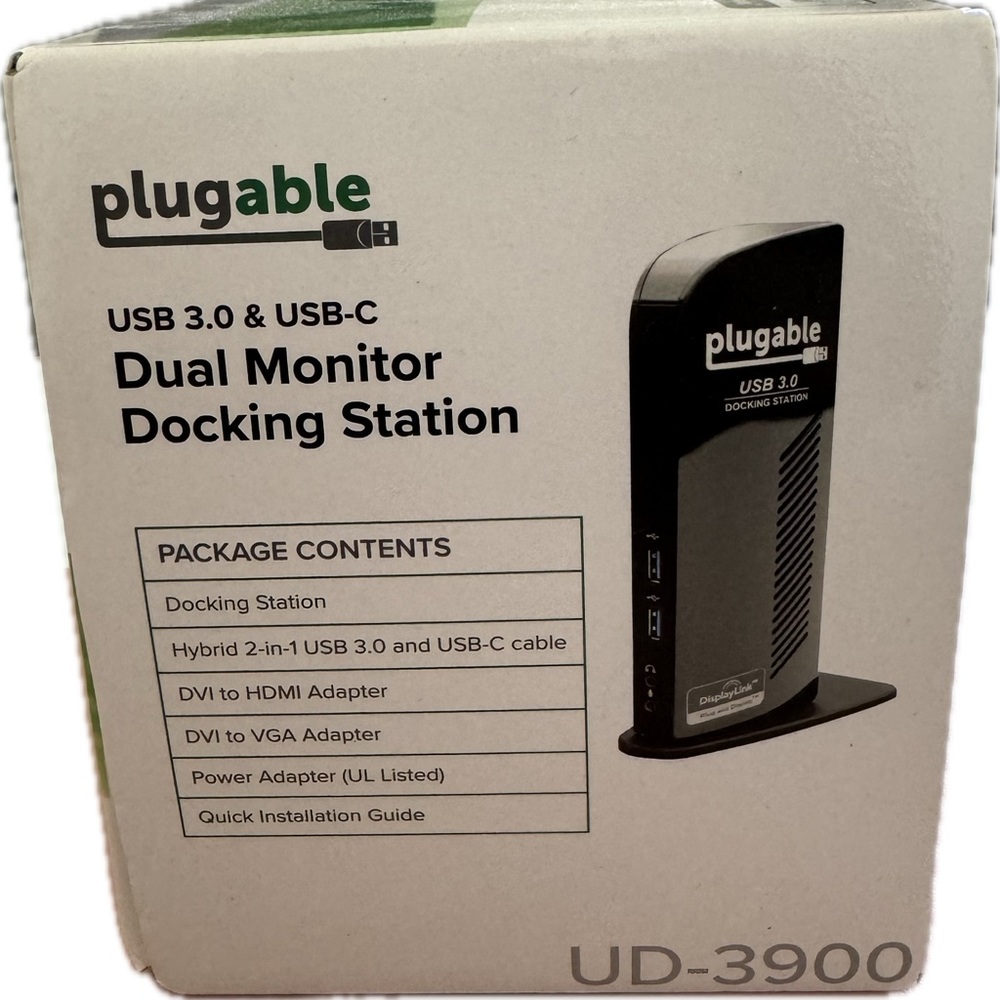 DUAL MONITOR DOCKING STATION USB 3.0 & USB-C - Picture 2 of 11